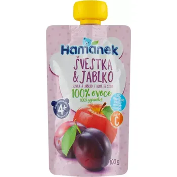 Hamánek Ovocná kapsička švestka & jablko 100 g