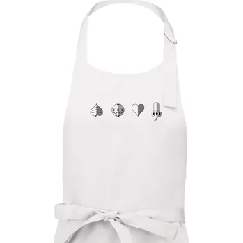 Kuchyňská zástěra Prší - barvy hracích karet - Dámská zástěra na vaření - Univerzální velikost ( Bílá )