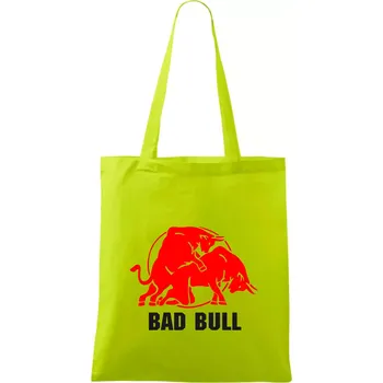Bad Bull - Taška bavlněná - 42 x 38 cm ( Limetková )