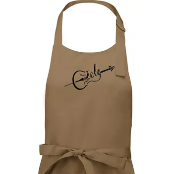 Kuchyňská zástěra Čelo nápis - Pánská zástěra na vaření - Univerzální velikost ( Cappuccino )
