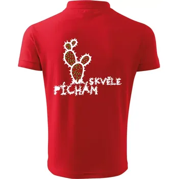 Pánská košile Píchám skvěle - Polokošile pánská Pique Polo 203 - 4XL ( Červená )