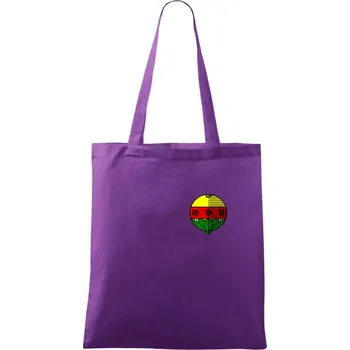Prší - Kule - prso - Taška bavlněná - 42 x 38 cm ( Fialová )