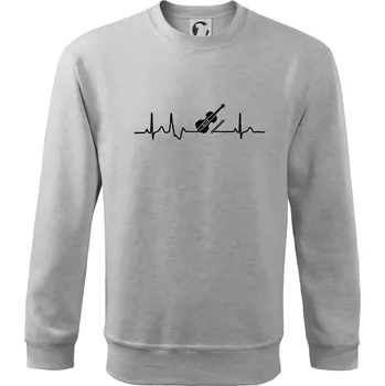 Chlapecké tričko EKG housle - Mikina Essential dětská - 158 cm/12 let ( Světlešedý Melír )