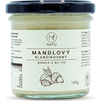 Natu Mandlový blanšírovaný krém 140 g