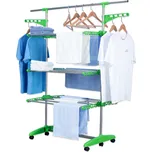 Herzberg Home & Living Herzberg 3-stupňový stojan na sušení prádla zelený