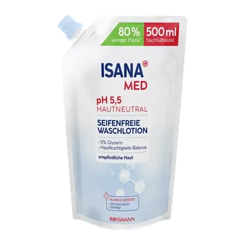 Mýdlo ISANA Med Mycí emulze náhradní náplň 500 ml