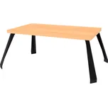 NÁBYTEK MIKULÍK s.r.o. Moderní konferenční stolek STRONG, olše, 114x73 cm, kovová konstrukce Šířka: 114, Výška: 44.5, Dekor: buk