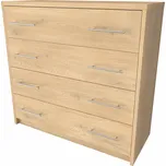 NÁBYTEK MIKULÍK s.r.o. Komoda AURA 1, olše, 90x86x36 cm, laminovaná dřevotříska, univerzální využití Šířka: 90, Výška: 86, Dekor: dub sametový