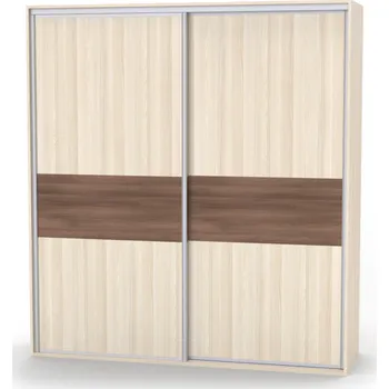 Postel NÁBYTEK MIKULÍK s.r.o. ONYX 3 - dvoudveřová šatní skříň, dělené dveře, 120 až 200cm x 220/240cm Šířka: 120cm, Výška: 220cm, Dekor: olše Šířka: 120cm, Dekor: akácie světlá