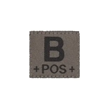 Nášivka Clawgear® Nášivka krevní skupina Clawgear®, Barva: RAL7013, Varianta: B +