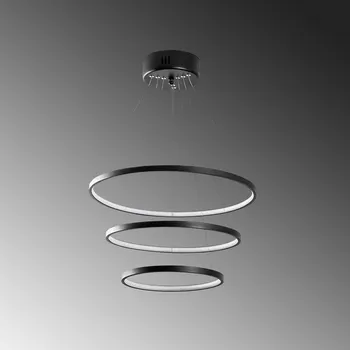 Závěsný LED lustr Simit - 13697, černá