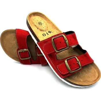 Dámská obuv Dámské korkové biopantofle červené Velikost: 37