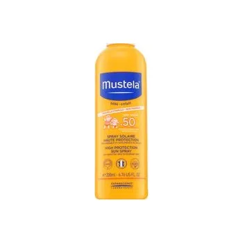 Dětská kosmetika Mustela Bébé High Protection Sun Spray SPF50 sprej na opalování pro děti 200 ml