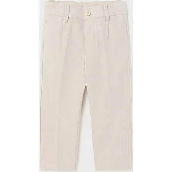 Mayoral elegantní lněné kalhoty 1591 béžové Rozměr: 24 měsíců, 92 cm