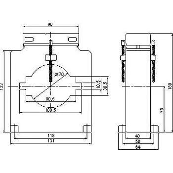 Transformátor Tr.proud.CLB 10 2500/5A, 30VA 0,5s PRE měření, a.s. 33-14-240-89950