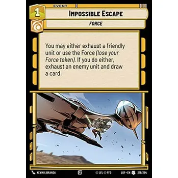 Sběratelská karetní hra Impossible Escape 218/264 - Legends of the Force Typ karty: Standard