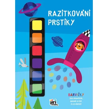 omalovánky Razítkování prstíky Raketa