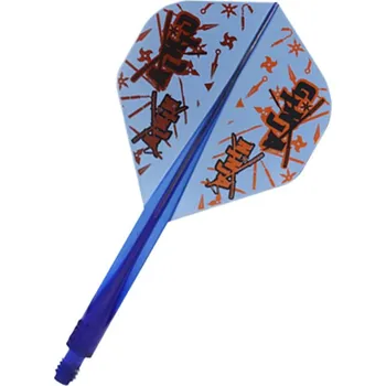 Příslušenství pro šipky LETKY CONDOR AXE Standard NO2 Ginja Ninja Clear Blue Velikost: Standard, Délka: M