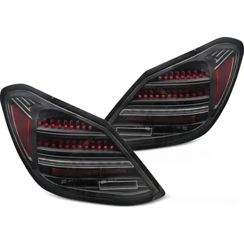 Zadní světlomet TUNING-TEC Zadní světla MERCEDES C-CLASS W205 14-21 červená/černá LED SEQ