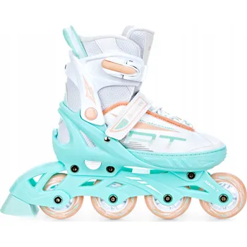 Kolečkové brusle Kolečkové inline brusle Raven Profession White/Mint/Orange Velikost bruslí: EU 31-35