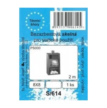 Zrcadlo SADA - šňůra bezazbestová skelná PS000 - 8 x 8 mm - 2 m