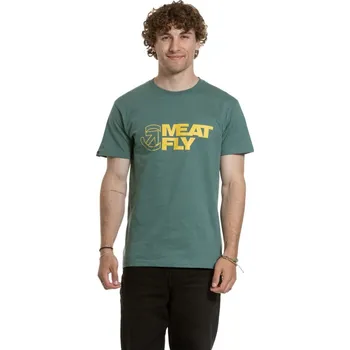 Meatfly pánské tričko Revital Teal Green | Zelená | Velikost XXXL | 100% bavlna