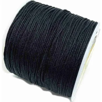 Dětské navlékací korálky Pro Háčkování Šňůrka nylonová 0,8 mm černá 5 m