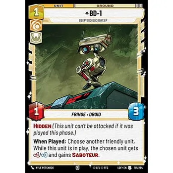 Sběratelská karetní hra BD-1 191/264 - Legends of the Force Typ karty: Standard