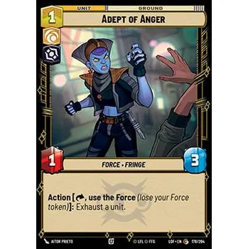 Sběratelská karetní hra Adept of Anger 178/264 - Legends of the Force Typ karty: Standard