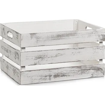 VINGRAINE WHITE, dřevěná - bílá, 39 x 29 x 21 cm, ZELLER