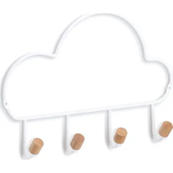 Věšák Zeller Nástěnný věšák s háčky ve tvaru oblouku , kov