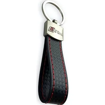 Tuning Mjakes kožená klíčenka očko přívěsek pro vozy AUDI S Line