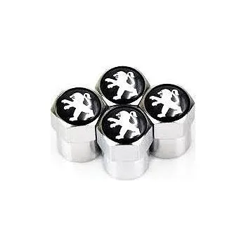 Tuning MJakes krytky ventilků hranaté stříbrné pro vozy PEUGEOT