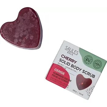 Mýdlo Saules Přírodní peelingové mýdlo Cherry 100 g