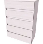 NÁBYTEK MIKULÍK s.r.o. Komoda TARA XL 80x110cm, olše, bez úchytek, moderní design Šířka: 80, Výška: 110, Dekor: modřín latté