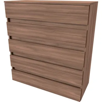 Komoda NÁBYTEK MIKULÍK s.r.o. TARA XXL - komoda se zásuvkami bez úchytek, 100x110cm Dekor: olše Šířka: 100, Výška: 110, Dekor: akácie skořice