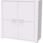 NÁBYTEK MIKULÍK s.r.o. Čtyřdveřová skříňka ADEL 13, 110x110 cm, olše, moderní design Šířka: 110, Výška: 110, Dekor: bílá struktura