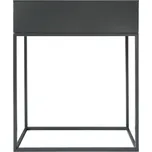 Tmavě šedý multifunkční kovový květináč INDIZE TYP 3