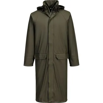 Pláštěnka PortWest | Flexatex Chem dlouhý plášť - Forest Nights / S / S / khaki