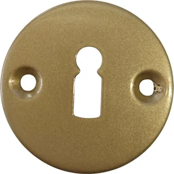 Dveřní kování Rozeta klíčová zlatá / pár