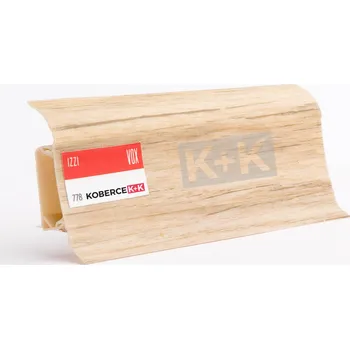 soklová lišta Obvodová soklová lišta plastová (pro PVC a vinyl) šedý dub - 250cm