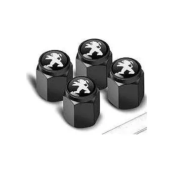 Tuning MJakes krytky ventilků hranaté černé pro vozy PEUGEOT