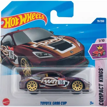 auto na autodráhu Hot Wheels Toyota GR86 Cup hnědá
