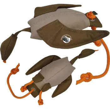 Pomůcka pro výcvik zvířete Duck Dummy Teacher aport Bracco Atrapa kachny Hnědo-běžová Váha: 500g