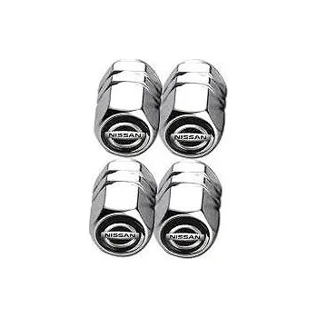 Tuning MJakes krytky ventilků hranaté stříbrné pro vozy NISSAN