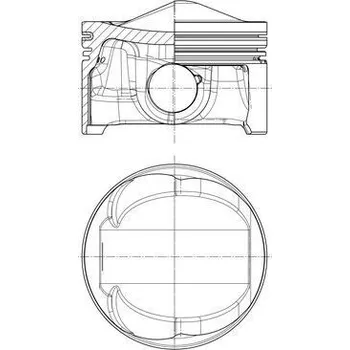 Píst motoru Píst MAHLE 028 PI 00125 000