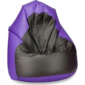 Taburet Sedací pytel SAKO 100 cm - světlefialová + černá