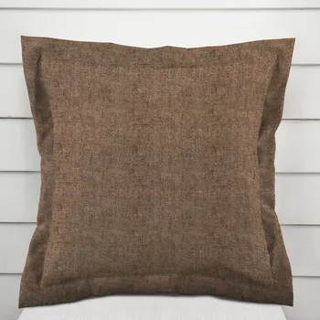 Povlak na polštářek Dekorační povlak na polštář s lemem PML-120 Hnědá režná 50 x 60 cm