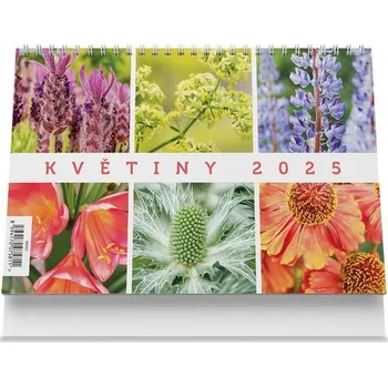 Kalendář Květiny 2025 - stolní kalendář