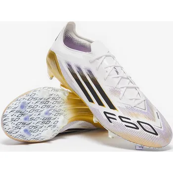 Kopačky Kopačky adidas F50 Elite FG bílá/černá/zlatá (7,5uk/ 41 1/3EU/ 25,5cm)